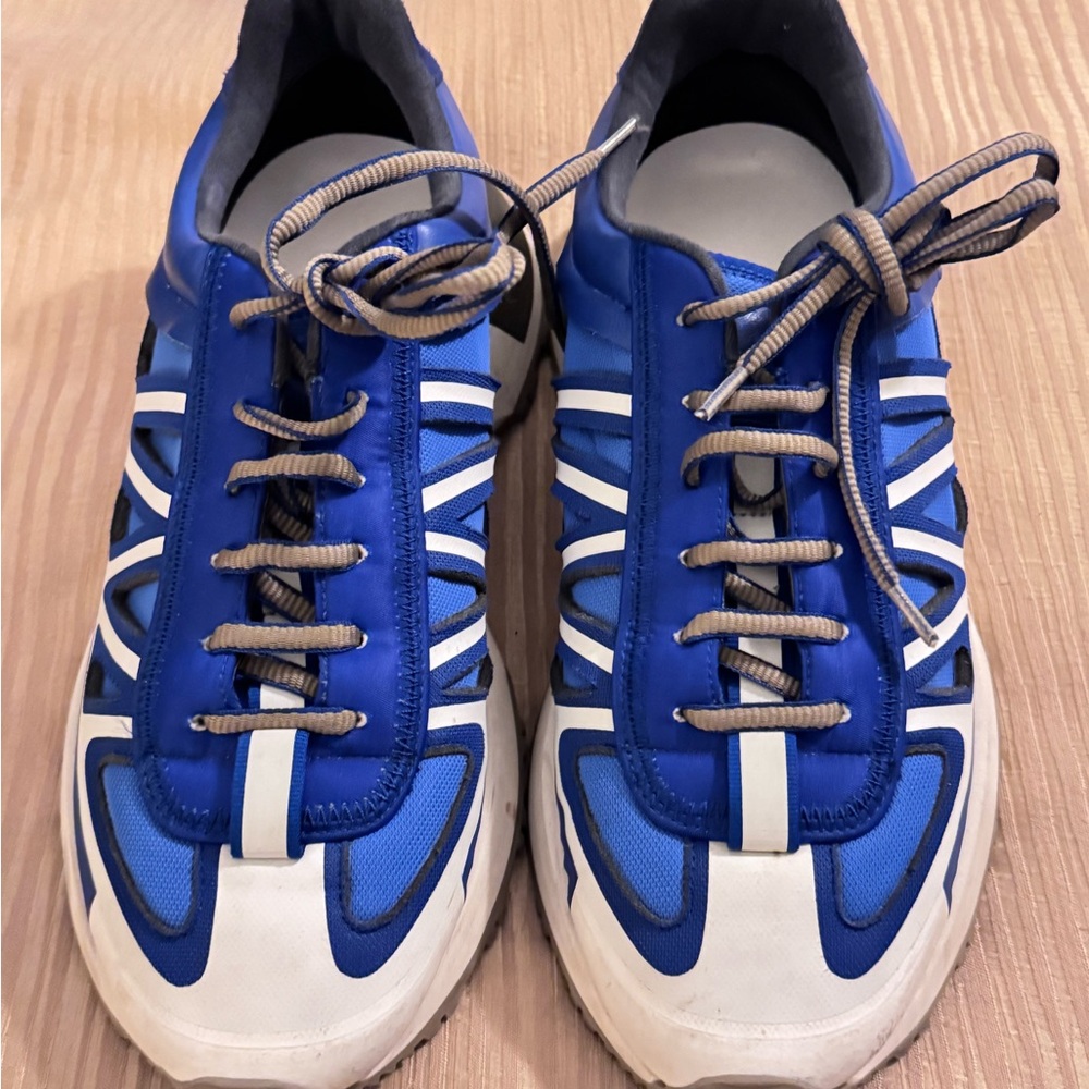 Maison Martin Margiela Blue and White Athletic Shoes
